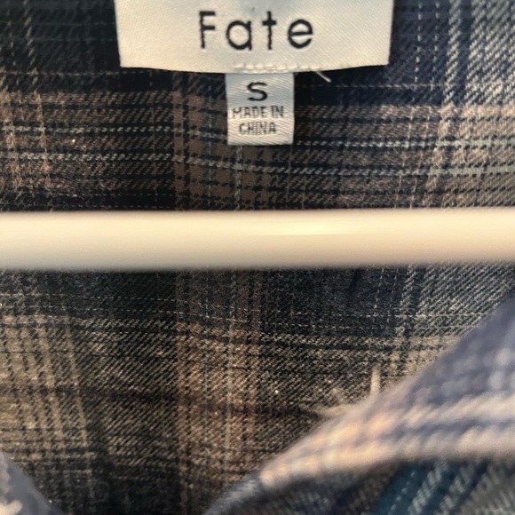 Fate Long Sleeve Plaid Flannel Dress Women’s Size Small - Picture 11 of 13